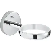 GROHE 40585001 BauCosmopolitan Support pour verre/savon Starlight Chrome