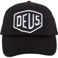 Deus pour homme. DMS07875 Baylands Trucker Cap noir (OSFA), Casuel, Polyester