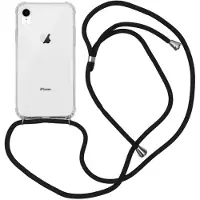 IMoshion Coque arrière Transparente avec cordon Apple iPhone Xr - Noir