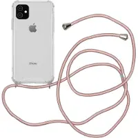 IMoshion Coque arrière Transparente avec cordon Apple iPhone 11 - Rose Doré