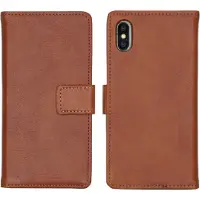 IMoshion Étui de télephone portefeuille de luxe Apple iPhone X / Xs - Marron