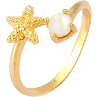 Elli Bague or / blanc perle