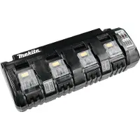 Makita DC18SF Chargeur Pour 4 Batteries 14,4V - 18V Li-ion