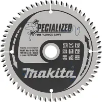 Makita B-56786 Efficut Lame De Scie Circulaire Plongeante Pour Mélaminé - 165 X 20 X 60D