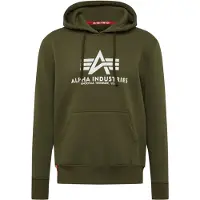 Alpha industries Sweat-shirt vert foncé / blanc