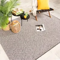FRAAI Tapis d'extérieur - Summer Retro Gris | 240x330 cm | Rectangulaire | Tissage plat