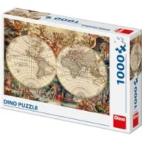 Dino Bikes Puzzle - Carte historique - 1000 pièces