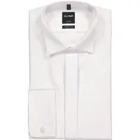 Olymp Luxor Modern Fit Chemise de gala blanc, Faux uni