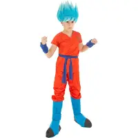 Rubies DÉGUISEMENT GOKU SAIYAN GARÇON 7/8 ANS Rouge, Bordeaux