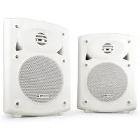 Qtx QR5W Enceintes murales blanches 1 active + 1 passive