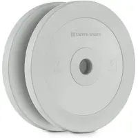 Capital Sports Methoder Paire de disques poids en caoutchouc 5kg – gris