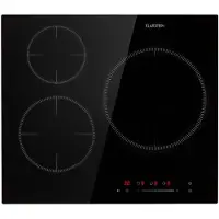 Klarstein Plaque Induction 5800W, Plaque de Cuisson Electrique à Induction, Plaque Induction Encastrées 3 Feux, Tables de Cuisson Encastrable, Contrôle Tactile, Rechaud Electrique pour la Cuisine