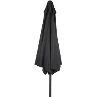 Lifetime Parasol - Parasol à bâton - Ø 300 CM - Noir