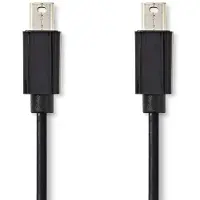 Nedis Câble Mini DisplayPort | DisplayPort 1.2 | Mini DisplayPort Hane | Mini DisplayPort Hane | 21.6 Gbps | Nickelplaterad | 1.00 m | Rond | PVC | Svart | Plastpåse