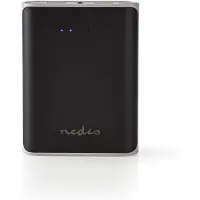 Nedis - Banque D'alimentation - 10000 Mah - 3.1 A - 2 Connecteurs De Sortie (Usb) - Noir