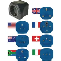 Brennenstuhl World Travel Plug - Set - - Aruba, Açores, Bahamas, Barbade, Belize e