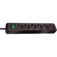 Brennenstuhl Prise Eco-Line 6 voies 3,00 m Noir -