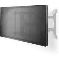 Nedis Couverture d'écran TV d'extérieur - Taille d'écran : 55 - 58 " - Supreme Quality Oxford - Noir