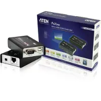 Aten Kvm Mini Usb Vga Extensor 100 M Router Noir One Size / EU Plug 220V