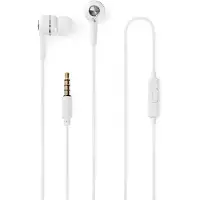 Nedis Casque avec câble | 3.5 mm | Longueur du câble : 1.20 m | Micro intégré | Réglage du volume | Blanc