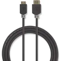 Nedis - Câble HDMI avec Ethernet - HDMI mâle pour 19 pin mini HDMI Type C mâle - 2 m - rond