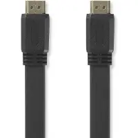 Nedis HDMI (Typ A) — HDMI (Typ A) (2 m), Câble vidéo, Noir