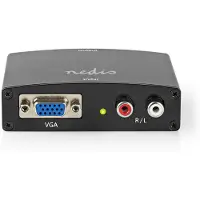 Nedis HDMI Converter | VGA femelle / 2x RCA femelle | HDMI output | One-way | 1080p | 1.65 Gbps | Aluminium | Anthracite