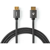 Nedis Câble Hdmi Haut Débit Cvtb34000gy30 Sur Ethernet Hdmi-hdmi 4k Arc 18 Gbps Coton 3 M 60hz