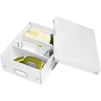 Leitz Boîte d'organisation Click + Store , petit, blanc