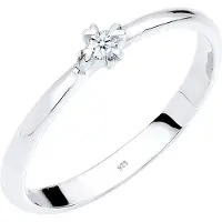 Elli DIAMONDS Bague argent / blanc