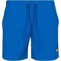 Urban Classics Shorts de bain bleu cobalt / noir / blanc