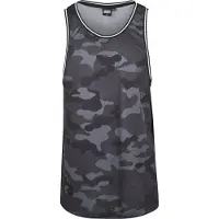 Urban Classics T-Shirt 'Camo Mesh' gris / gris foncé / noir