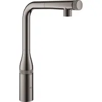 GROHE Robinet de cuisine avec douchette à main Essence dur graphite brillant 31615