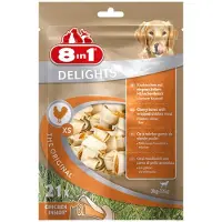8In1 Delights chicken bones os de poulet XS pour chien