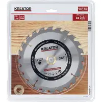 Kreator 1 lame de scie circulaire 210 mm 2,2 mm 24 dents - alésage 30 mm