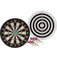 KRF Cible De Fléchettes Flock With 6 Darts 45 Cm