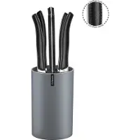 Amefa Kit de couteaux à steak avec bloc Jet 6 pcs Noir ciel
