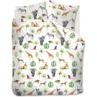 Ambiante Housse de Couette Ambiante Savanna Friend Multi Coton-260 x 240 cm | Extra Large