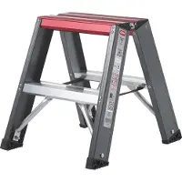 Altrex 192322 Falco - Escabeau Double FDO - 2 X 2 Marches - Hauteur De Travail Max. 2,45m