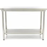 Maxima - Table Gastro en acier inoxydable - 180 x 70 cm - Hauteur réglable