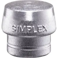 HALDER Silver Soft Metal Replacement Mouthpiece Simplex 60 Mm Argenté