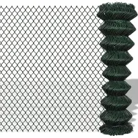 vidaXL Clôture grillagée acier 1,5x15 m vert