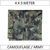SynxStore Tarpaulin Camouflage - Army - 4 x 5 mètres - 20 m²