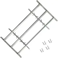 vidaXL Grille réglable de sécurité de fenêtres et 3 barres 700-1050 mm