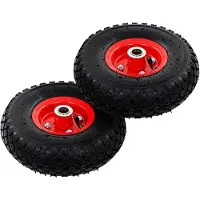 vidaXL Roues de diable 2 pcs. Caoutchouc 3,00-4 (245x82)