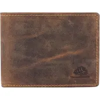 Green Burry GREENBURRY porte-monnaie Vintage Slim Wallet RFID Brown brun