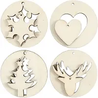 Creativ Company Houten Kerst Hangers 2in1, 8st.