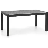 Blumfeldt Menorca Expand table de jardin 163 x 95 cm aluminium polywood anthracite