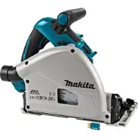 Makita Scie plongeante 36V LXT BL (2x18V) Ø165 mm avec module AWS - DSP601ZJU