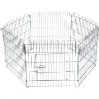 Merkloos Cage de jardin pour lapins 60x60 cm Métal